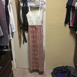 Strappy full length dress